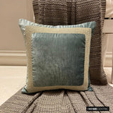 Velvet Pearlshine - Teal Velvet Throw Cushion Cover