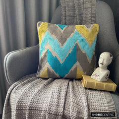 Cordelia - Blue Velvet Throw Cushion Cover
