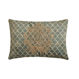 Malika Charcoal Lumbar Cushion Cover