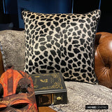 Wild Jungle - Black N White Velvet Throw Cushion Cover