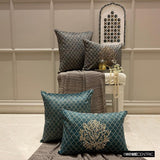 Nour Charcoal - Charcoal Velvet Throw Cushion Cover