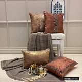 Gold Shards - Gold Velvet Throw Cushion Cover