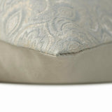 Jeweled Esme - Silver Jacquard Lumbar Cushion Cover