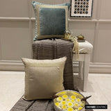 Velvet Pearlshine - Teal Velvet Throw Cushion Cover