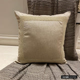 Linen Pearlshine - Beige Linen Throw Cushion Cover