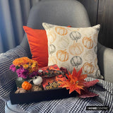 Spiced Pumpkin Throw Cushion Cover