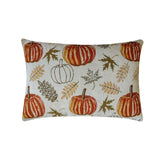 Pumpkinella - Orange Woven Jacquard Decorative Lumbar  Cushion Cover