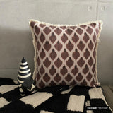 Cozy Critters - Brown Jacquard Autumn Throw Cushion Cover