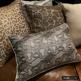 Leopard Spots - Beige Art Silk Throw Pillow Cover