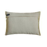 Night Crawlers - Beige Cotton Decorative Lumbar  Cushion Cover
