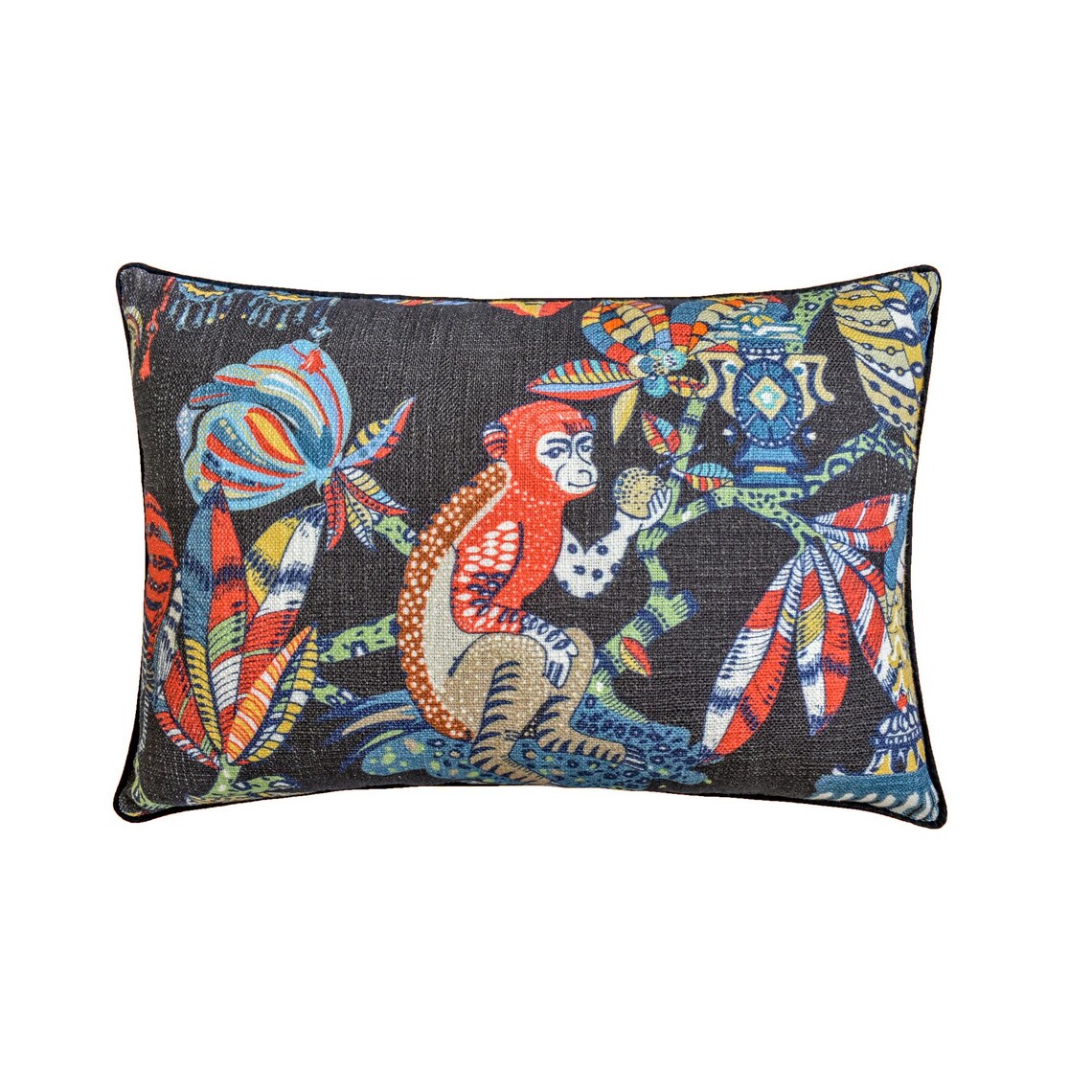 Monkey Mischief Lumbar Cushion Cover