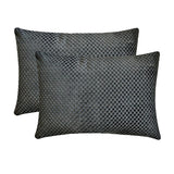 Polka Haunt - Black Velvet Decorative Lumbar  Cushion Cover