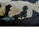 Gothic Bats - Black Jacquard Decorative Lumbar  Cushion Cover