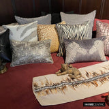 Hello Cow - Gold Velvet Throw Cushion Cover