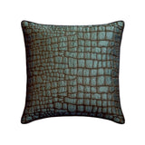 Animal Shimmer - Blue Jacquard Throw Cushion Cover