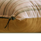 Stripe Flow Pink - Pink Velvet Stripes Throw Cushion Cover