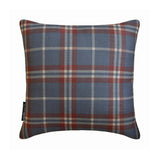 Plaidscape Blue - Blue Velvet Winter Plaid  Throw Cushion Cover