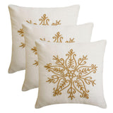 Gilded Frost - Gold Linen Handmade Throw Cushion Cover