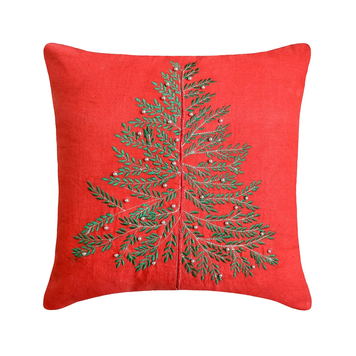 Xmas Evergreen Throw Cushion Cover
