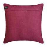 Burgundy Shapes - Burgubdy Velvet Decorative Throw Cushion Cover