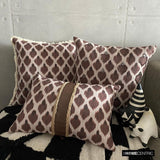 Cozy Critters - Brown Jacquard Autumn Throw Cushion Cover