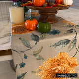 Orange Rosiness - Orange Cotton Decorative Table Runner