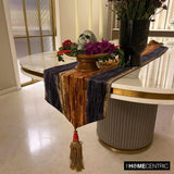 Ombre - Velvet Grey, Gold Decorative Table Runners