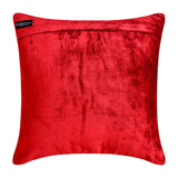 Red Merry - Red Velvet Decorative Throw  Cushion Cover