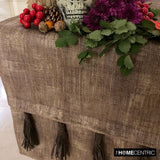 Kayla Brown - Brown Suede Decorative Table Runner