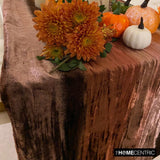 Ombre Brown - Brown Velvet Decorative Table Runner