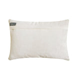 Shimmer Frost - White Velvet Decorative Lumbar Cushion Cover