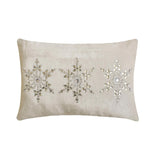 Shimmer Frost Lumbar Cushion Cover