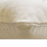 Shimmer Frost - White Velvet Decorative Lumbar Cushion Cover