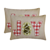 Joy - Beige Linen Decorative Lumbar Cushion Cover