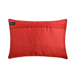 Noel - Red Silk Decorative Lumbar Cushion Cover