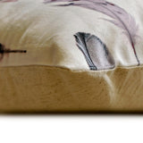 Feather Fluff Red - Red Satin Home Decor Lumbar Cushion Cover