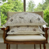 Crawling Terrors - Beige Cotton Spookys Decorative Throw Cushion Cover