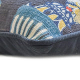 Monkey Mischief - Black Cotton Decorative Lumbar  Cushion Cover