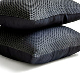 Polka Haunt - Black Velvet Decorative Lumbar  Cushion Cover