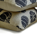 Pumpkin Eclipse - Black Jacquard Decorative Lumbar  Cushion Cover