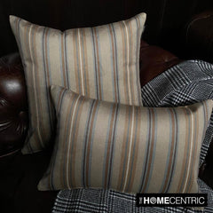 Stripe Flow Beige - Beige Velvet Stripes Throw Cushion Cover