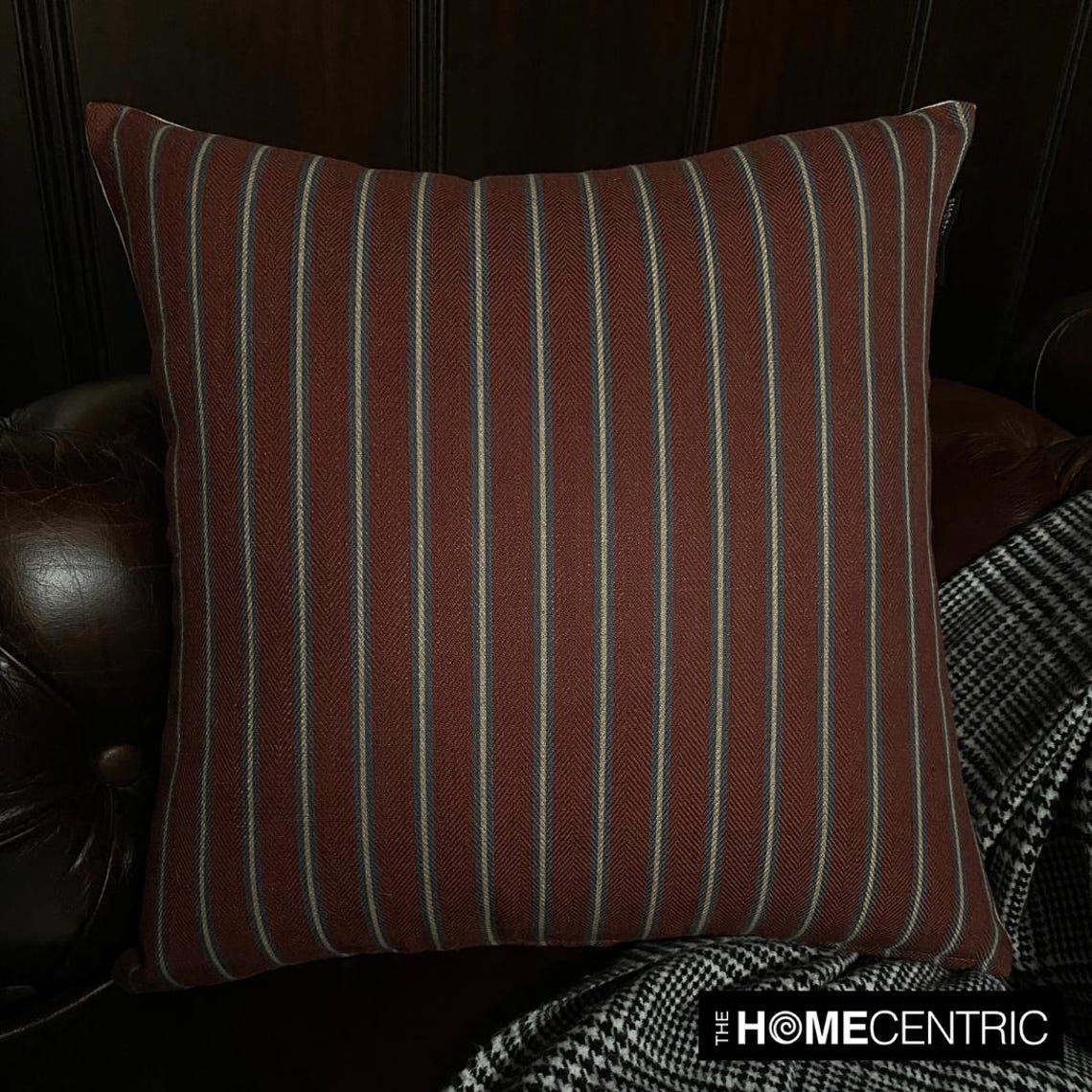 Linear Plush Throw Cushion Cover