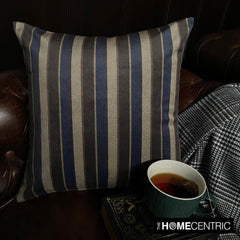 Stripe Flow Blue Throw Cushion Cover