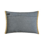 Pumpkin Burlap - Gray Linen Decorative Lumbar  Cushion Cover