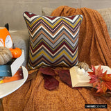 Amber Chevron Throw Cushion Cover