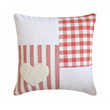 Heart Check Throw Cushion Cover