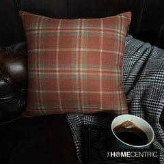 Plaidscape Terracotta Throw Cushion Cover