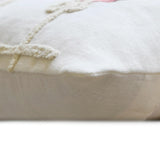 Joyful Cheer - White Linen Decorative Joy Lumbar Cushion Cover