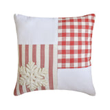 Snowflake Check Throw Cushion Cover
