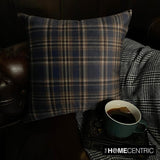 Plaidscape Navy Throw Cushion Cover